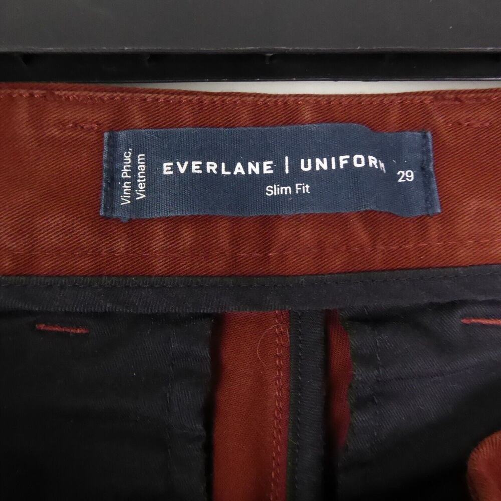 Everlane Shorts Mens SZ 29 7" Inseam Uniform Slim Fit Chino Business Casual - Picture 7 of 9